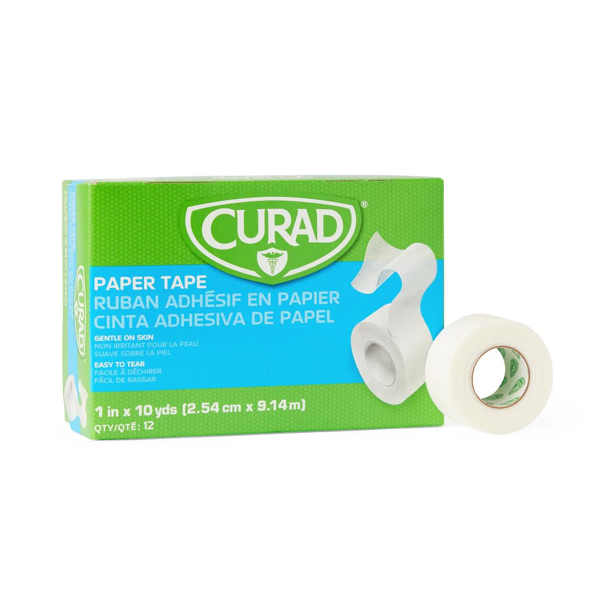 CURAD Paper Adhesive Tape, White,1 ” (case of 120)