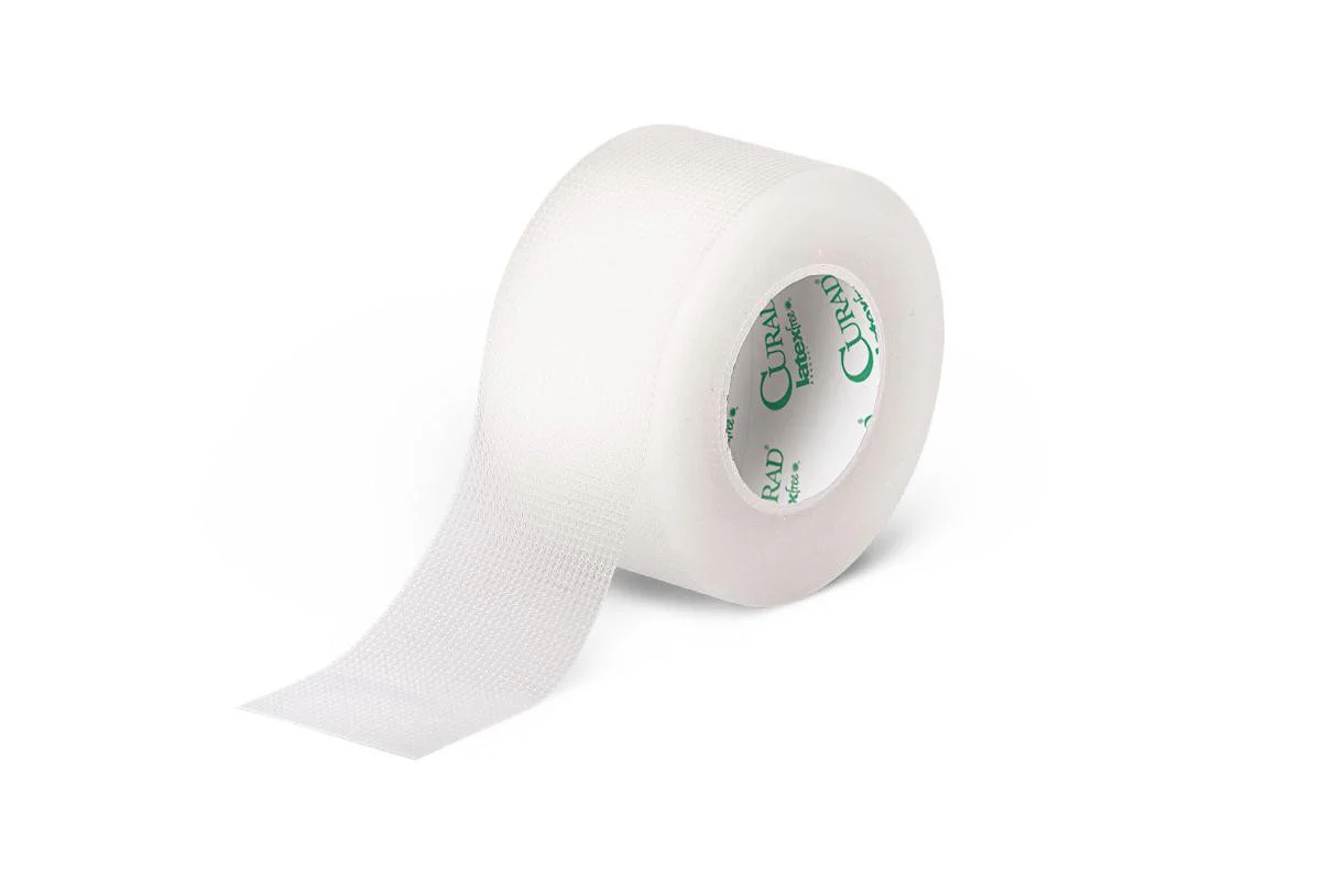 CURAD Transparent Adhesive Tape, 1″ x 10 yd. (box of 12)