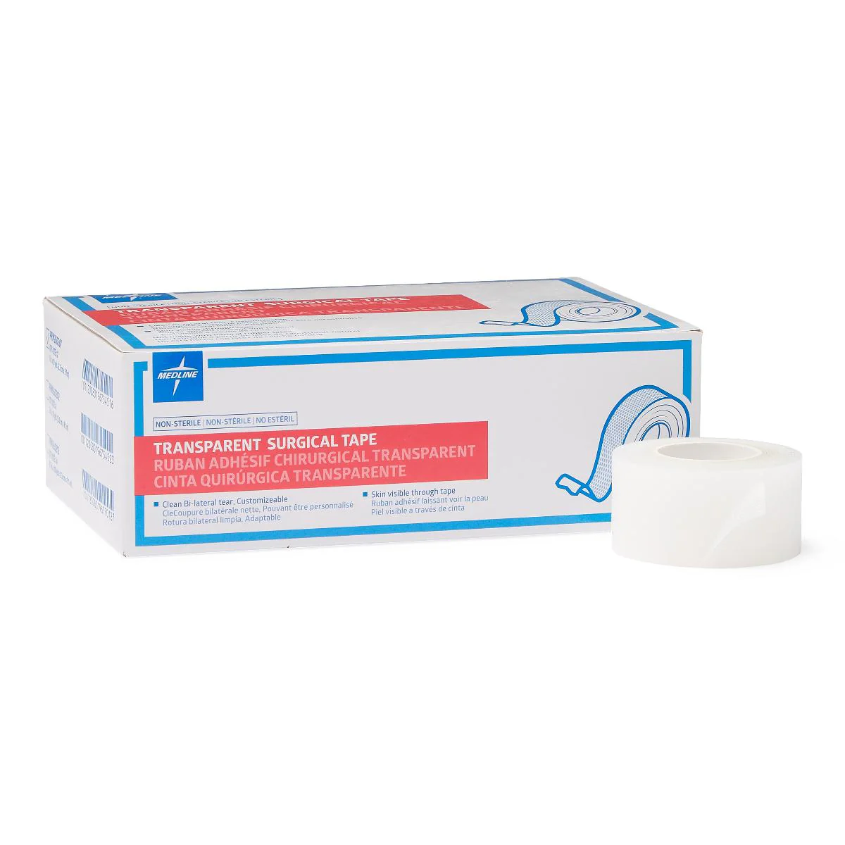Transparent Adhesive Tape, 1″ x 10 yd. (box of 12)