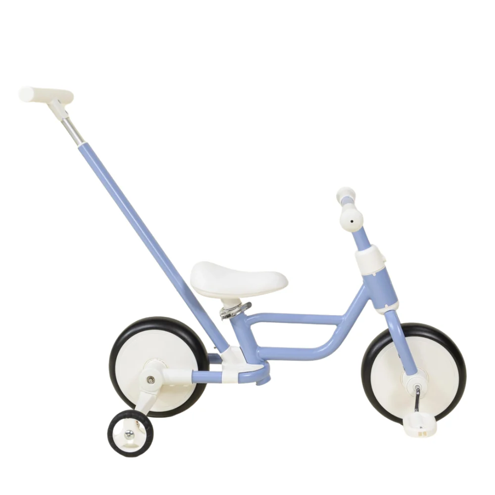 4 IN 1 CONVERTIBLE TRICYCLE WITH HANDLE AND TRAINING WHEELS – OCEAN