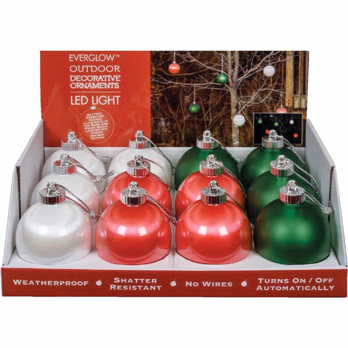 Xodus 5 In. Shatter Resistant LED Outdoor Christmas Ornament