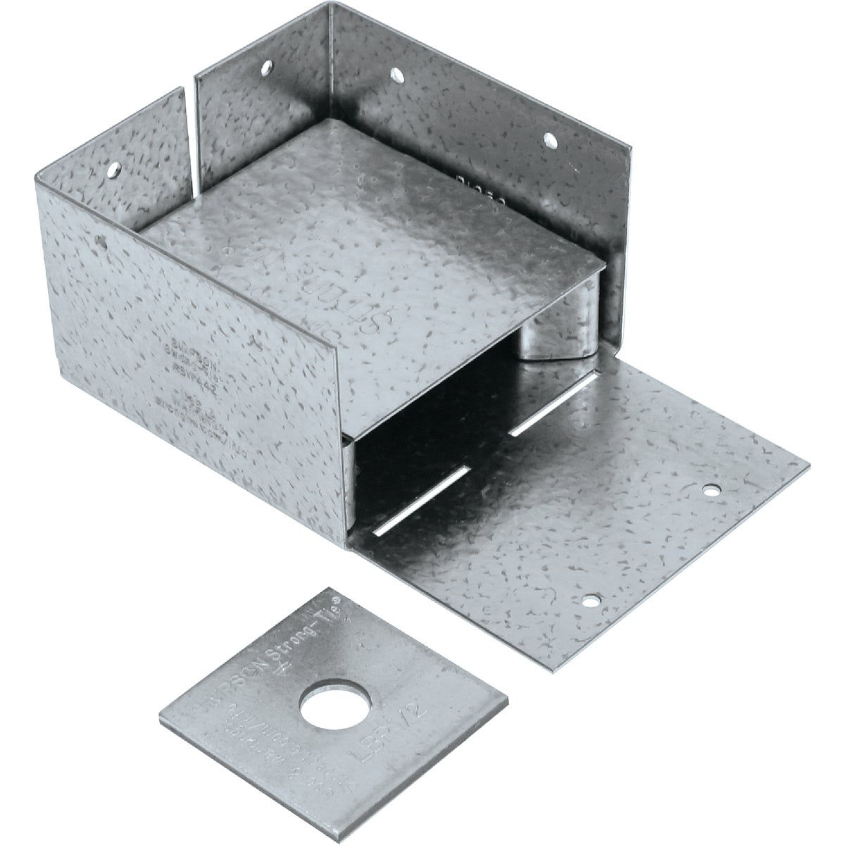 ABW ZMAX Galvanized Adjustable Standoff Post Base for 4×4