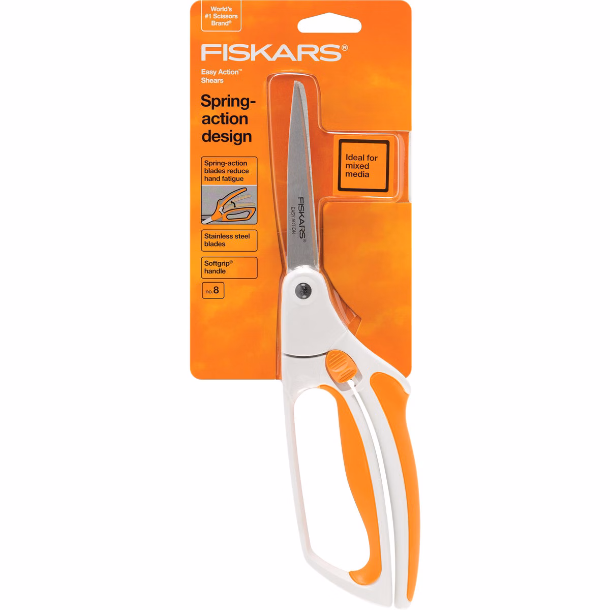 Fiskars 8 In. Multipurpose Stainless Steel Scissors