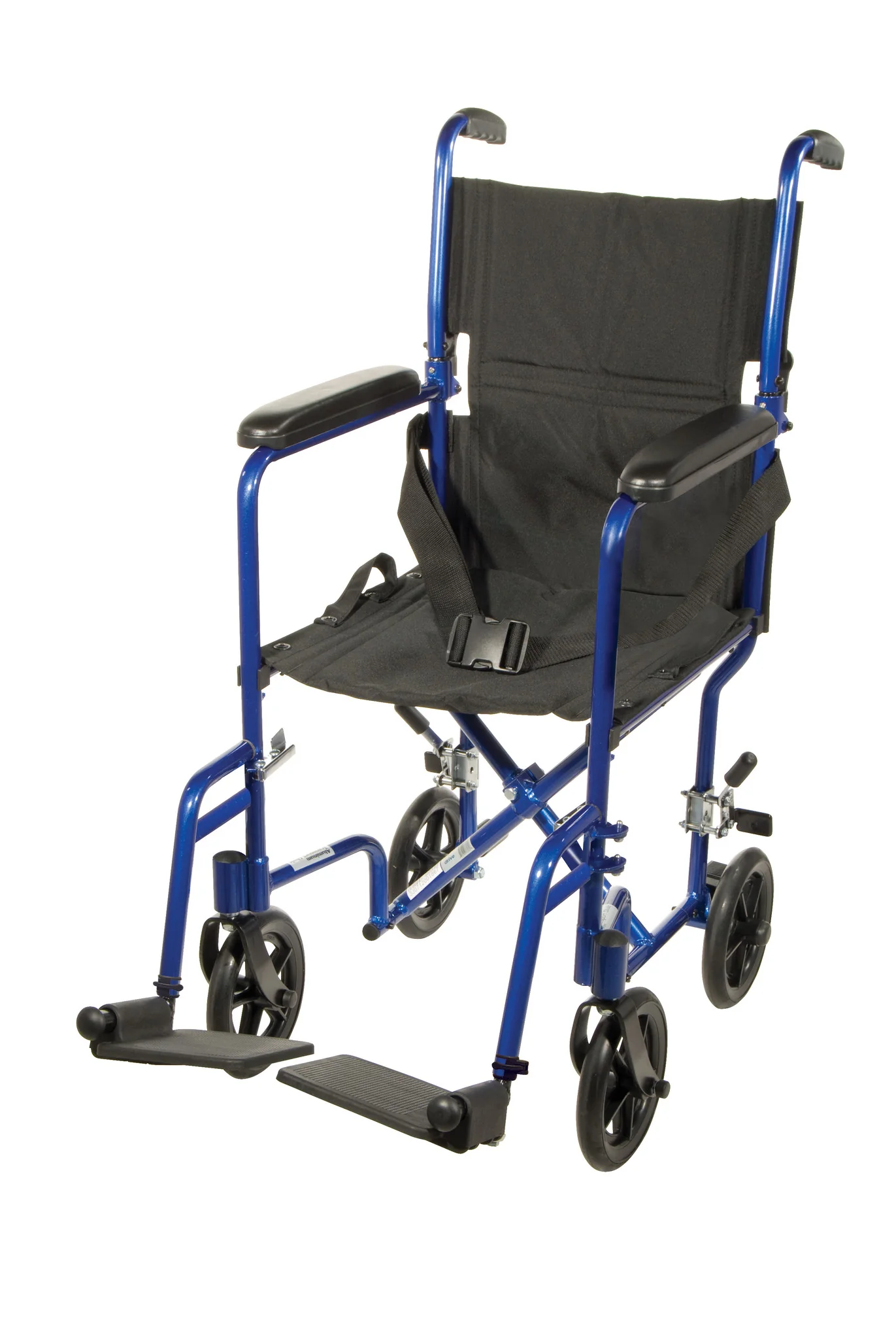 Lightweight Transport Wheelchair, 17″ Seat, Blue