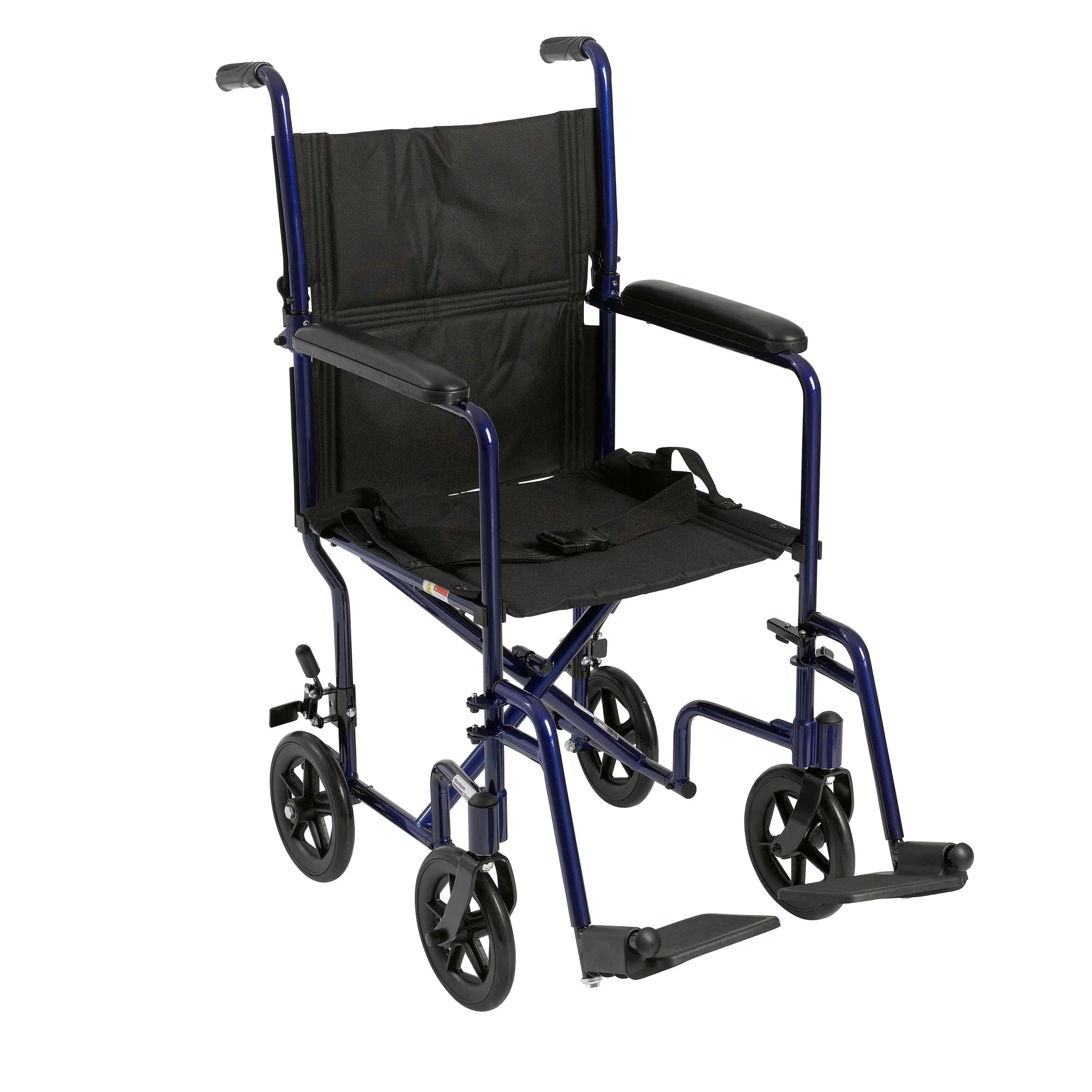 Lightweight Transport Wheelchair, 19″ Seat, Blue