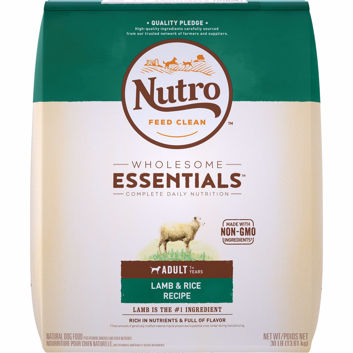 Nutro Wholesome Essentials 30 Lb. Lamb & Rice Adult Dry Dog Food