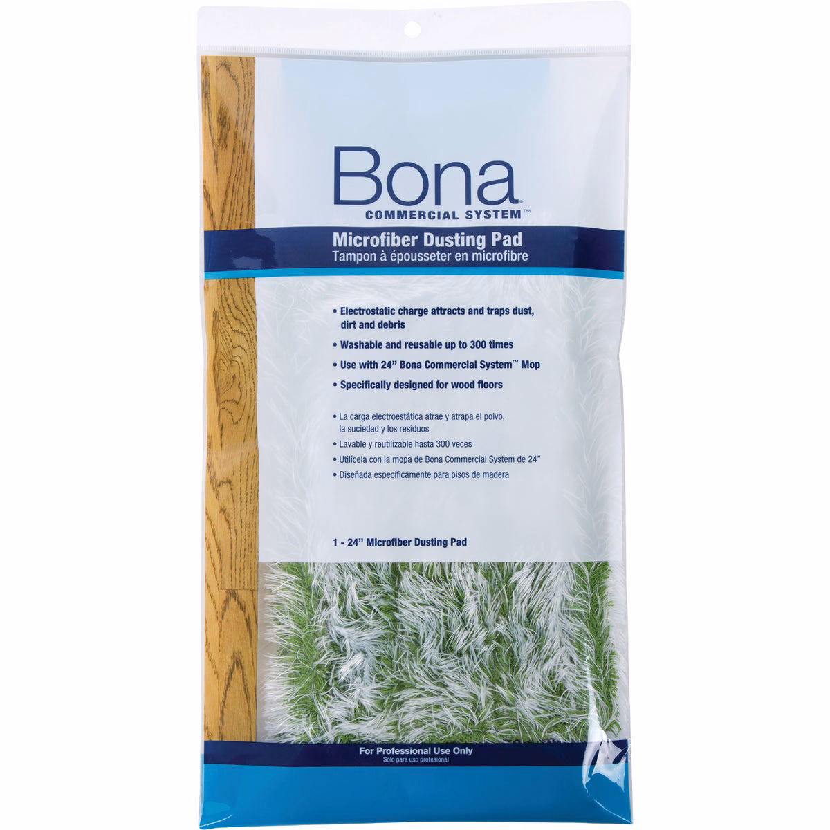 Bona Commercial System 24 In. Microfiber Dusting Pad Mop Refill