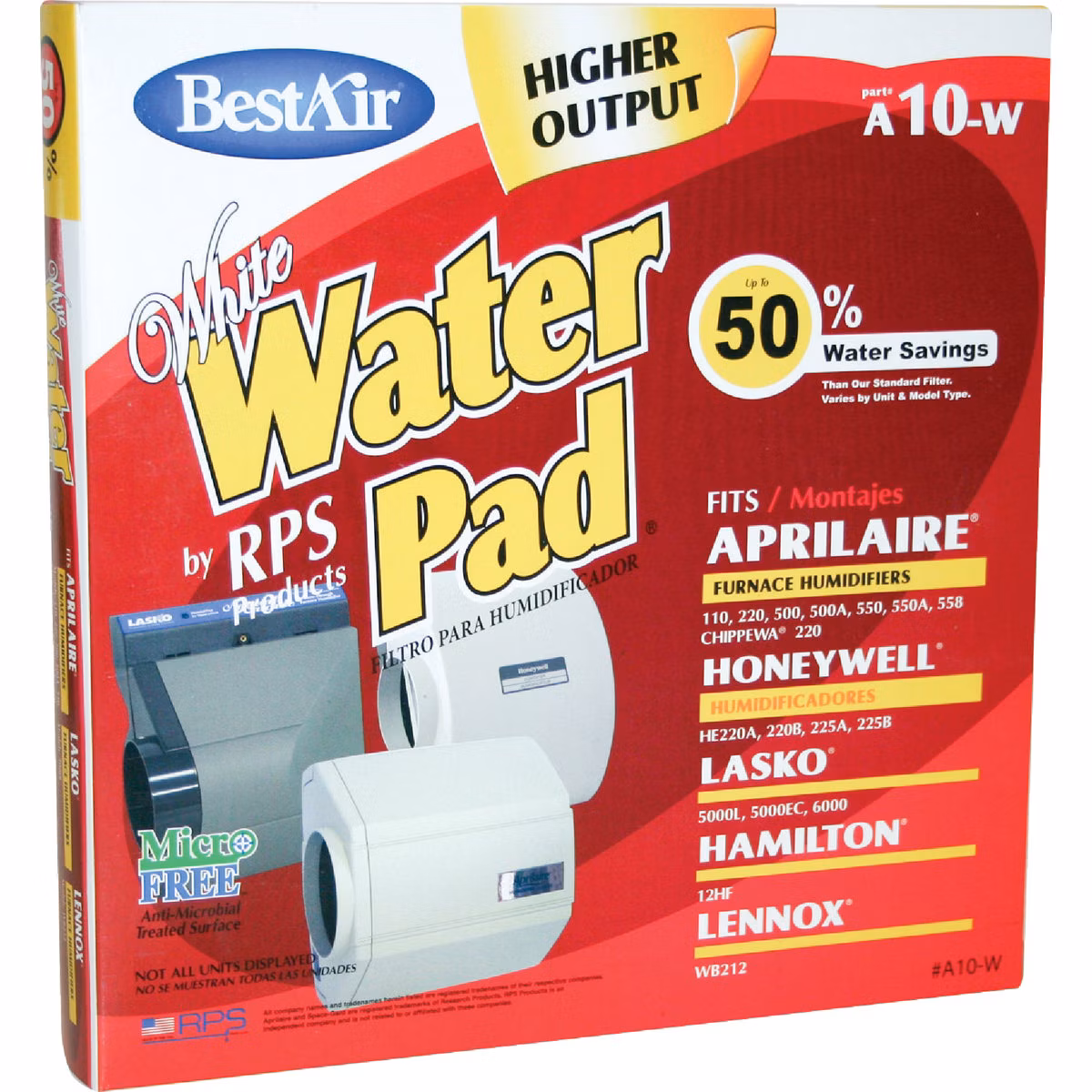 BestAir White WaterPad A10W Humidifier Wick Filter