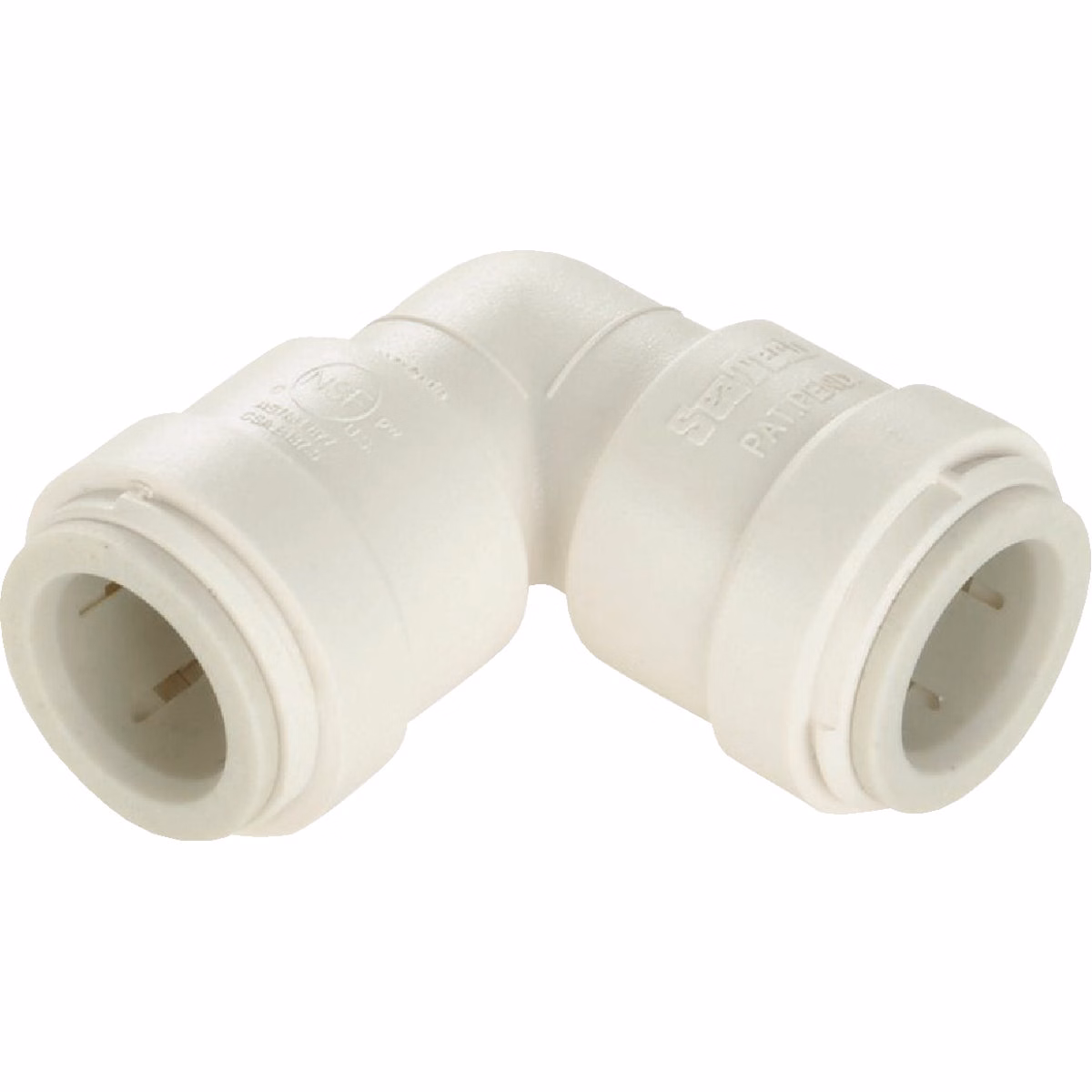 Watts Aqualock 3/8 In. x 3/8 In. 90 Deg. Push-to-Connect Plastic Elbow (1/4 Bend)