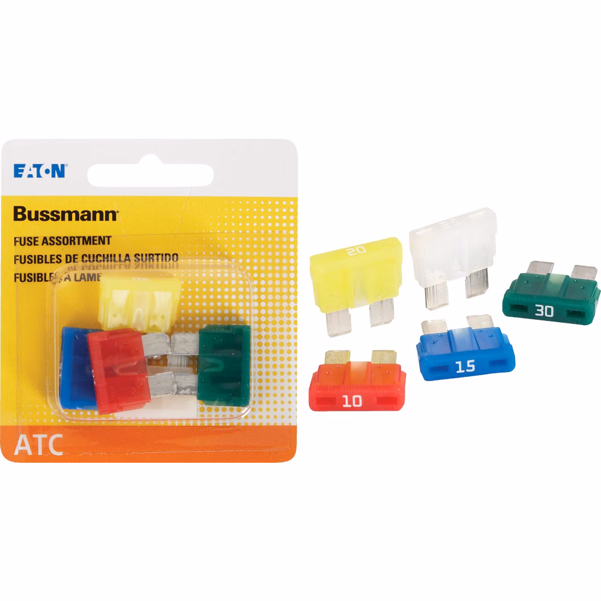 Bussmann ATC Blade Fuse Assortment (5-Pack)