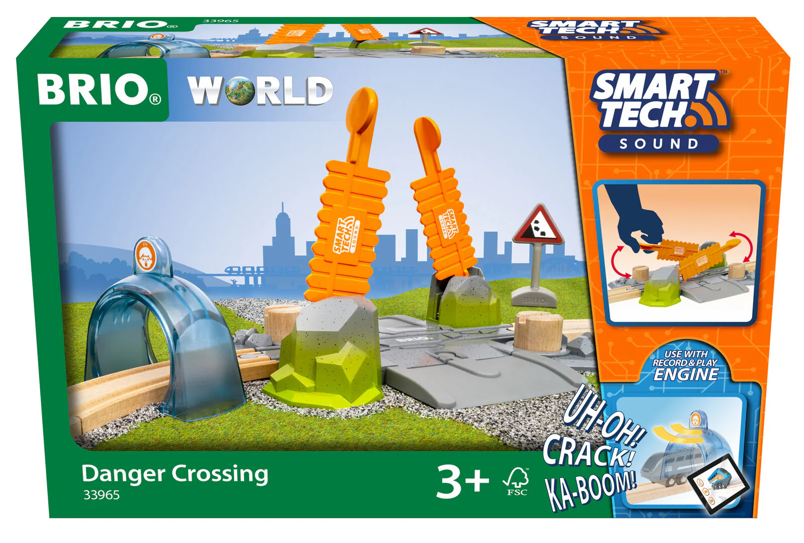 BRIO 33965 Smart Tech Sound Danger Crossing NEW 2022