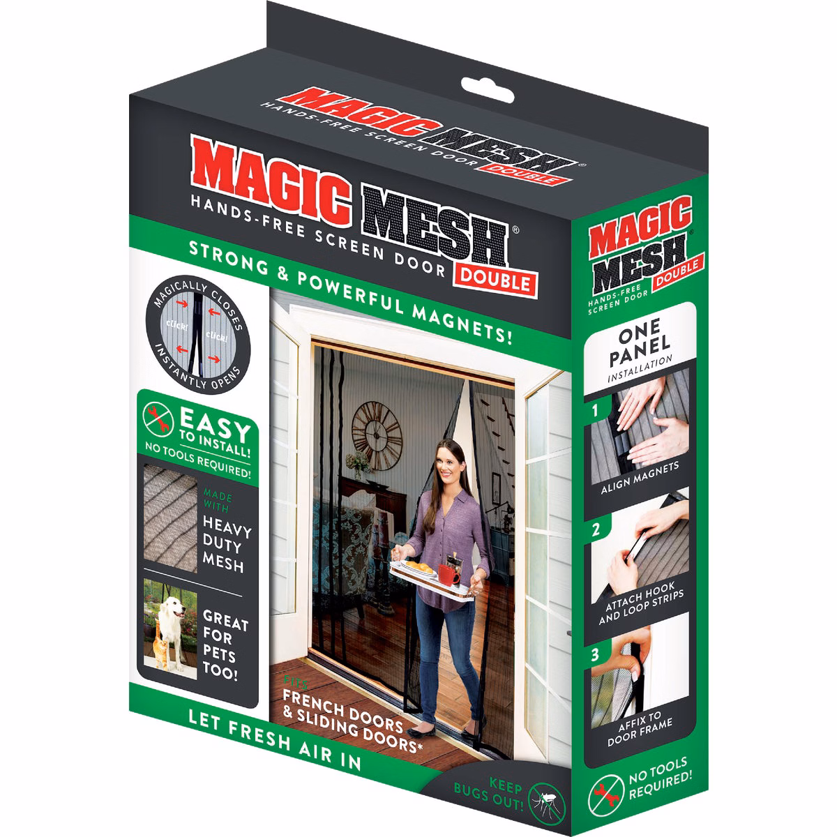 Magic Mesh Double Screen Door