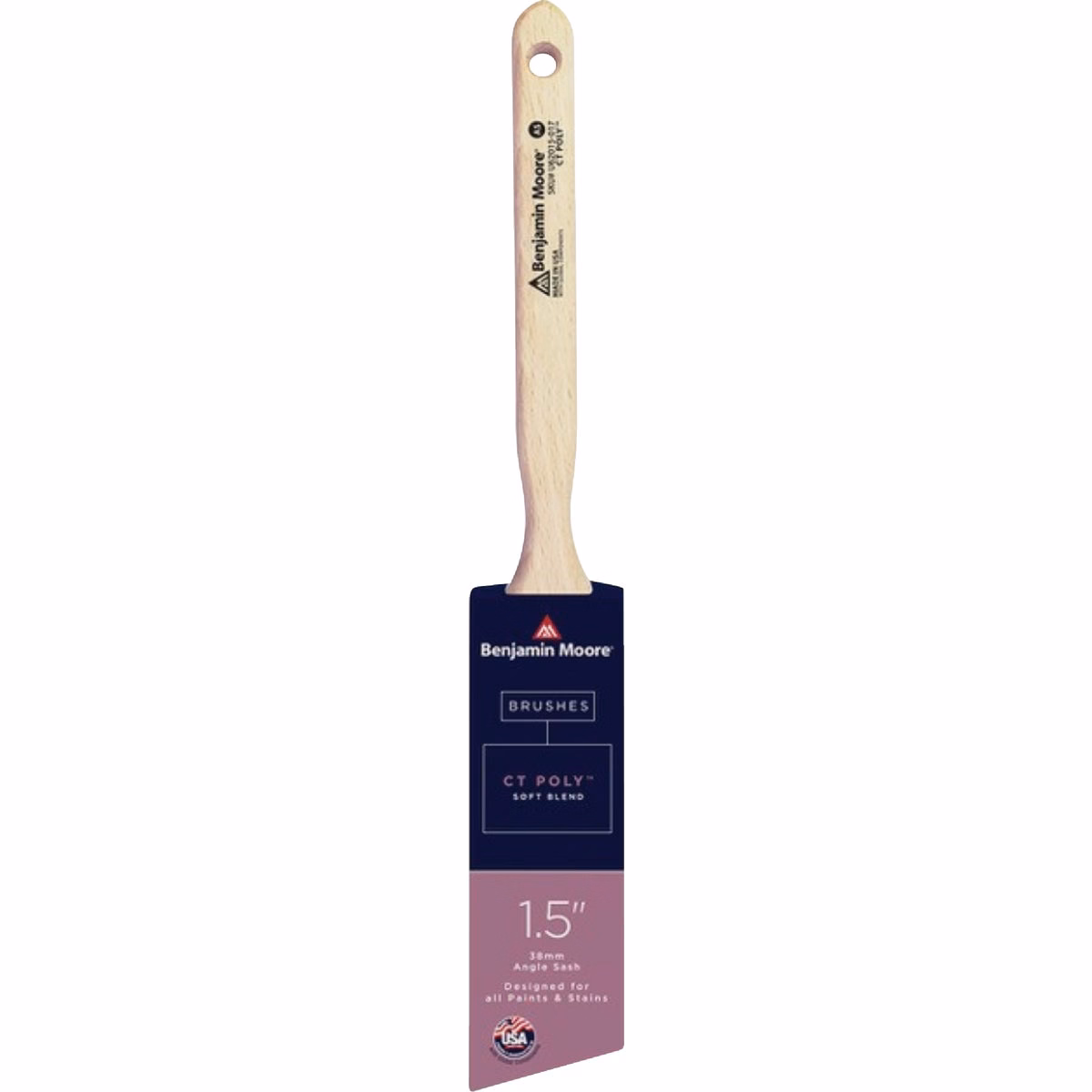 Benjamin Moore 1.5" Soft CT Poly Angle Sash Paint Brush