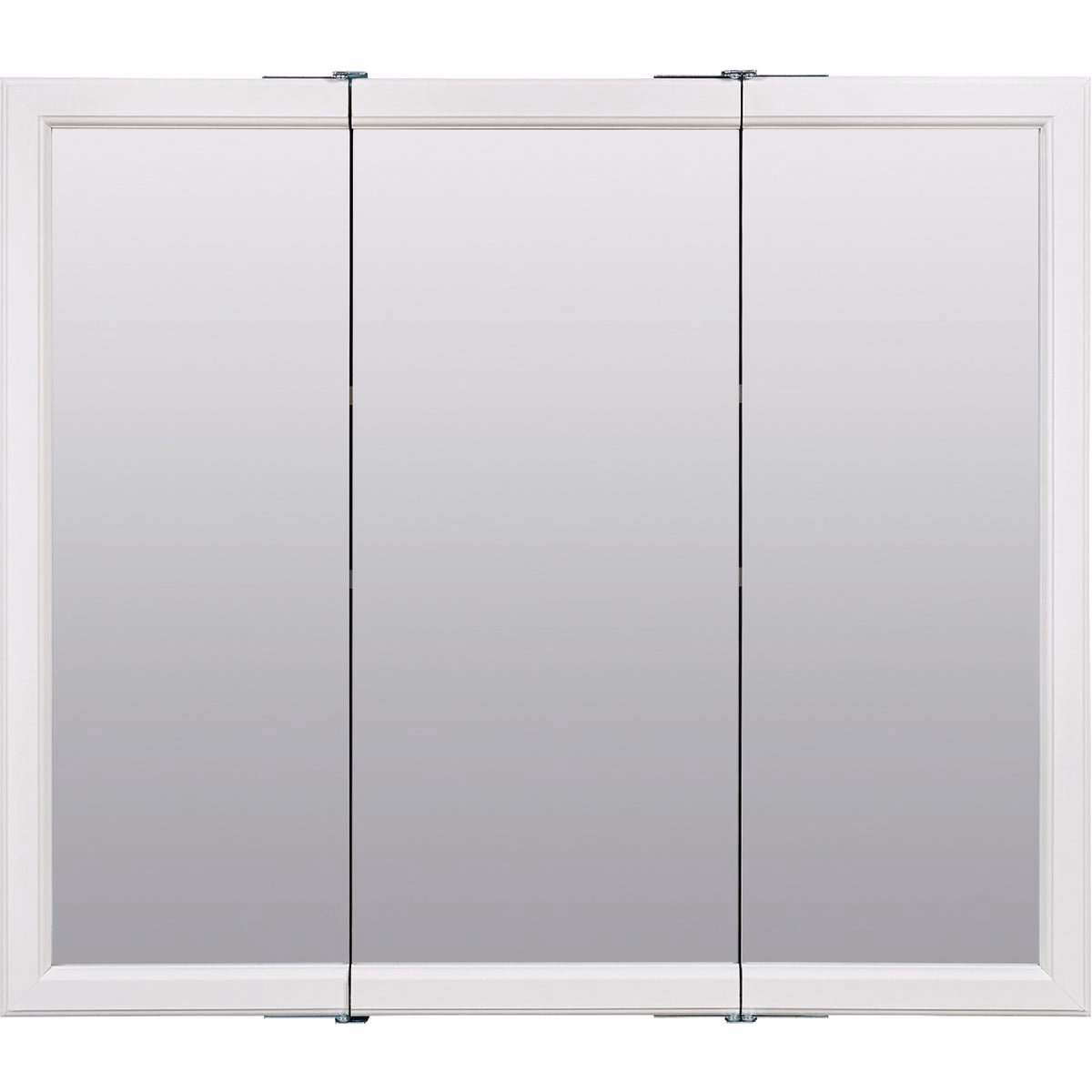 Zenith Zenna Home White 29.63 in W x 25.75 in H x 4.5 in D Tri-View Surface Mount Medicine Cabinet