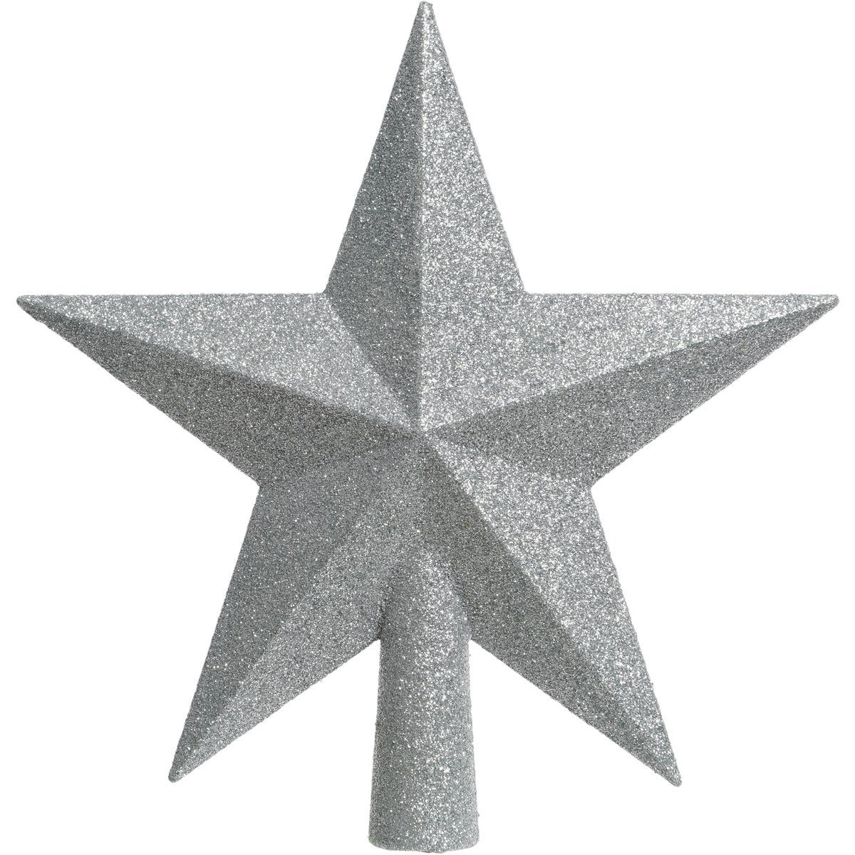 Decoris Silver 7.5 In. Shatterproof Star Christmas Tree Topper