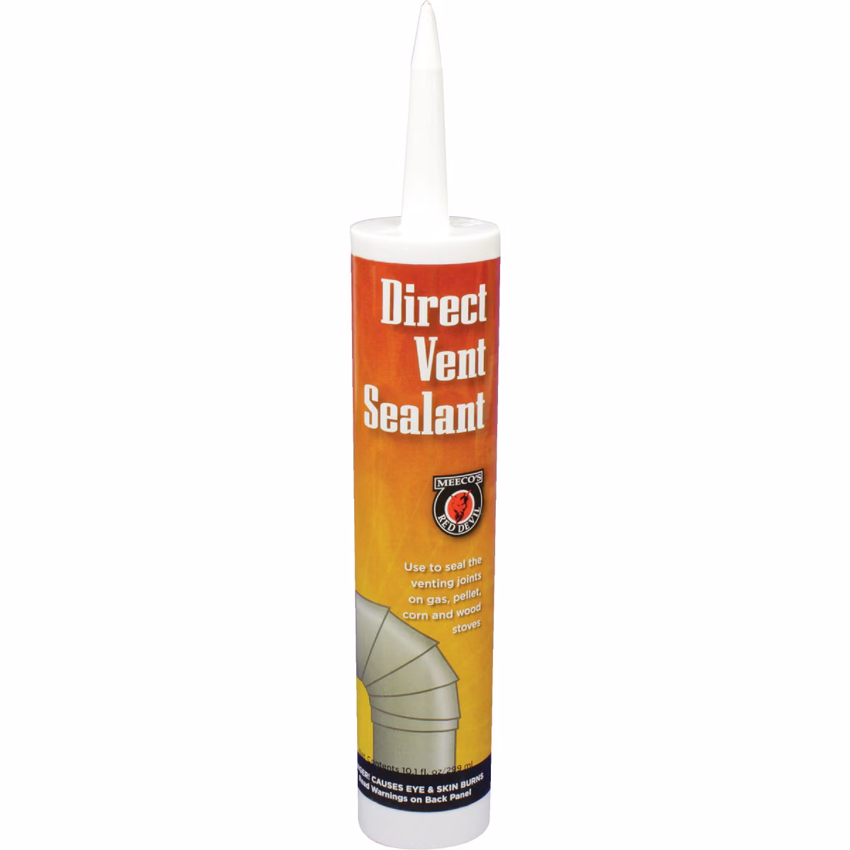 Meeco's Red Devil 10.3 Oz. Black Direct Vent Hi-Temp Sealant