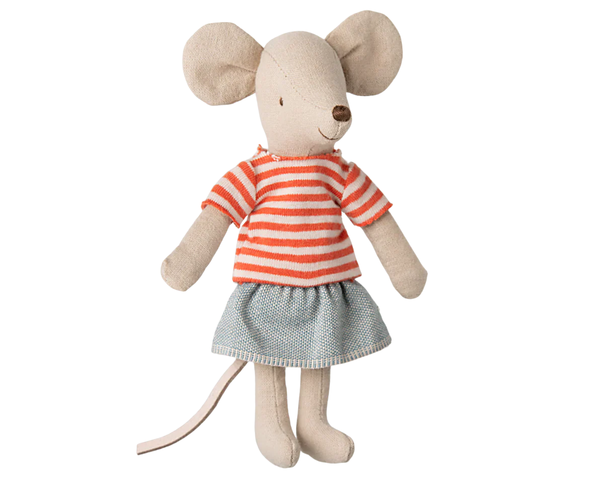 SISTER MOUSE, BIG SISTER RED STRIPE SHIRT
