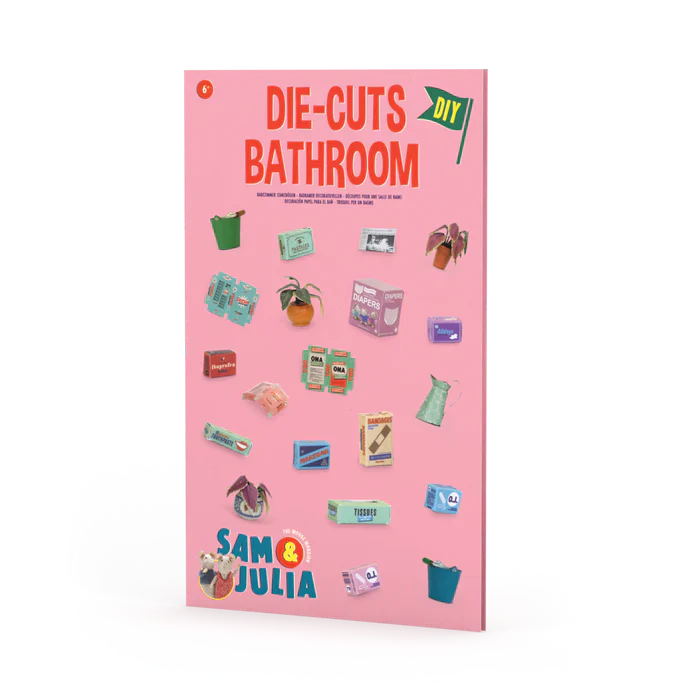MOUSE MANSION DIE CUT PRINTS BATHROOM
