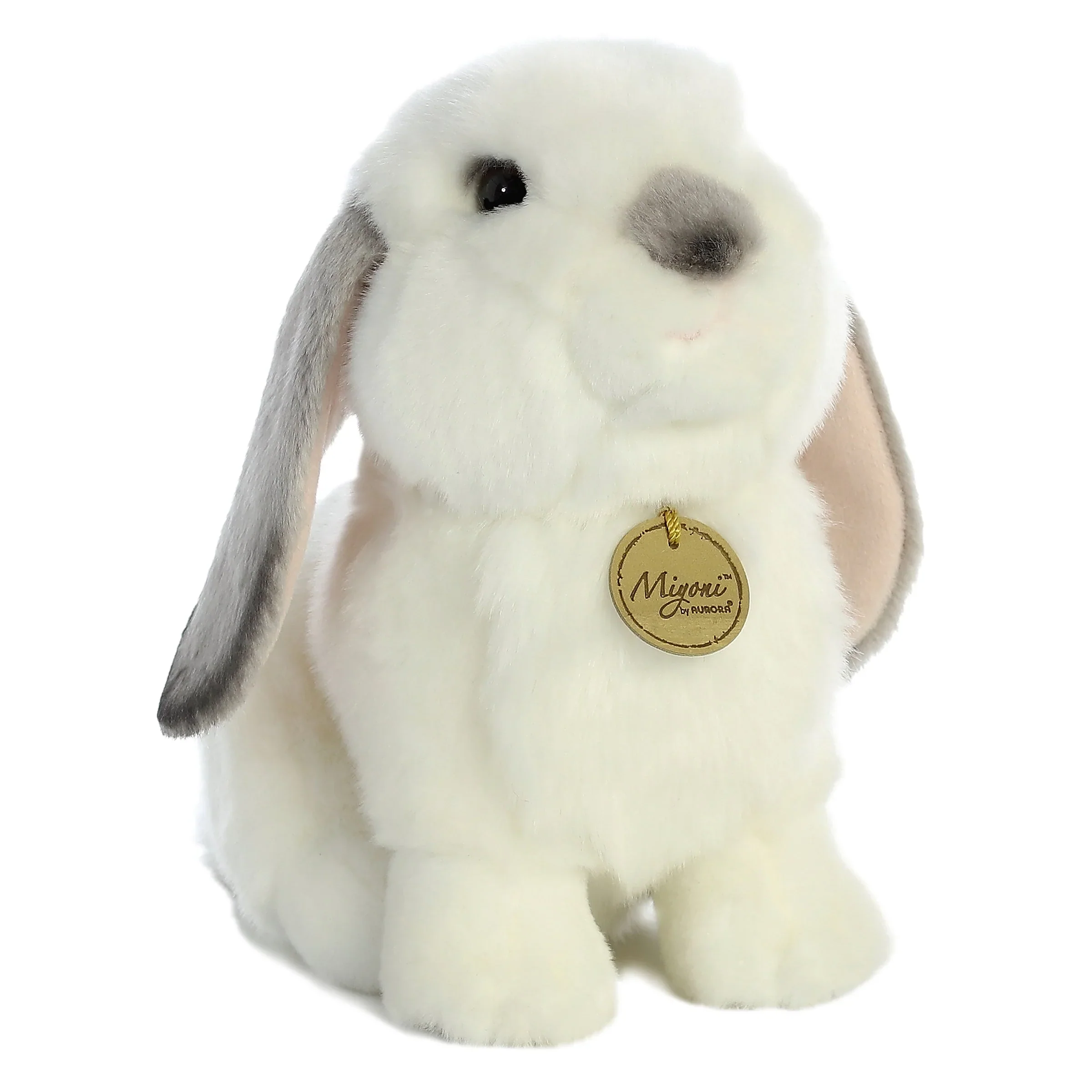 11″ LOP EARED RABBIT WITH GREY EARS-MD.