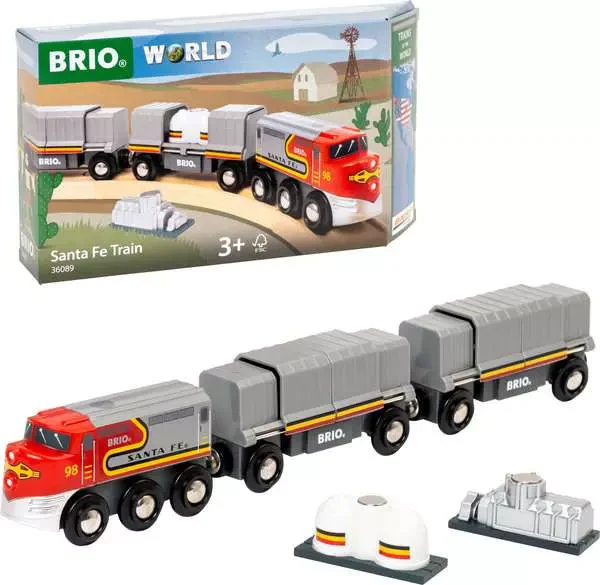 BRIO 36089 TRAINS OF THE WORLD SANTA FE TRAIN