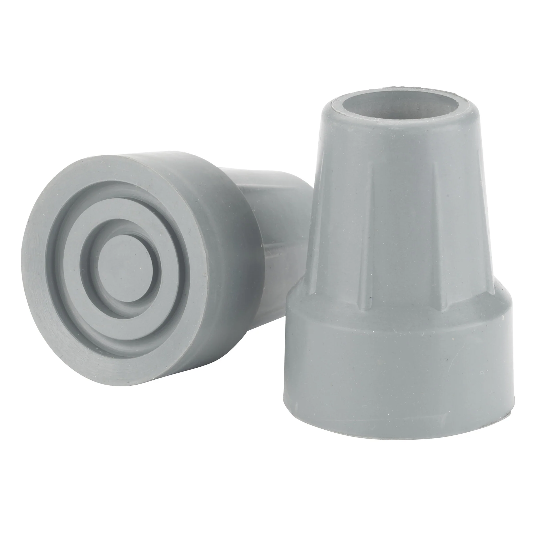 Crutch Tips, 7/8″, Gray (1 pair)