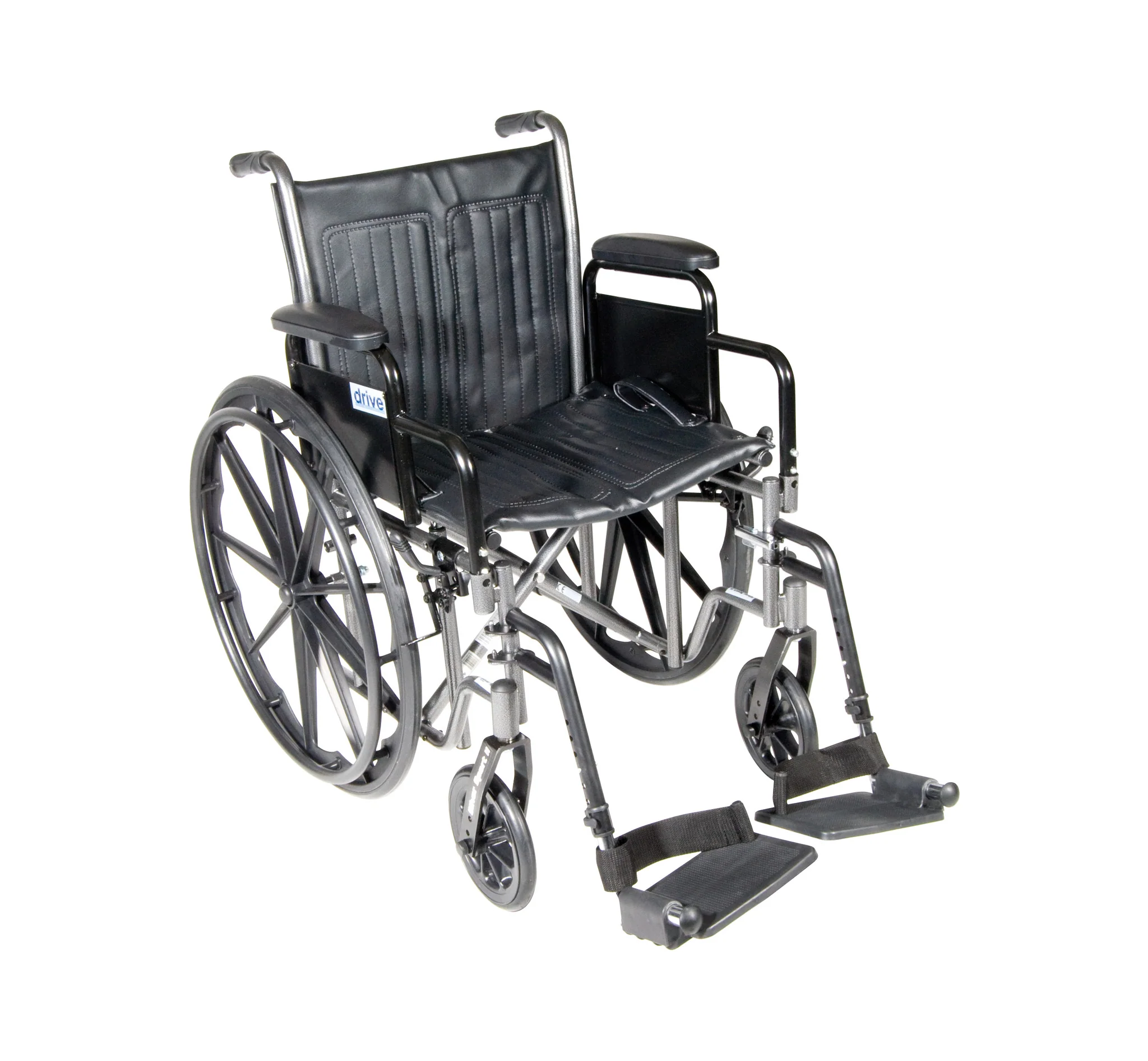 Silver Sport 2 Wheelchair, Detachable Desk Arms, Swing away Footrests, 20″ Seat